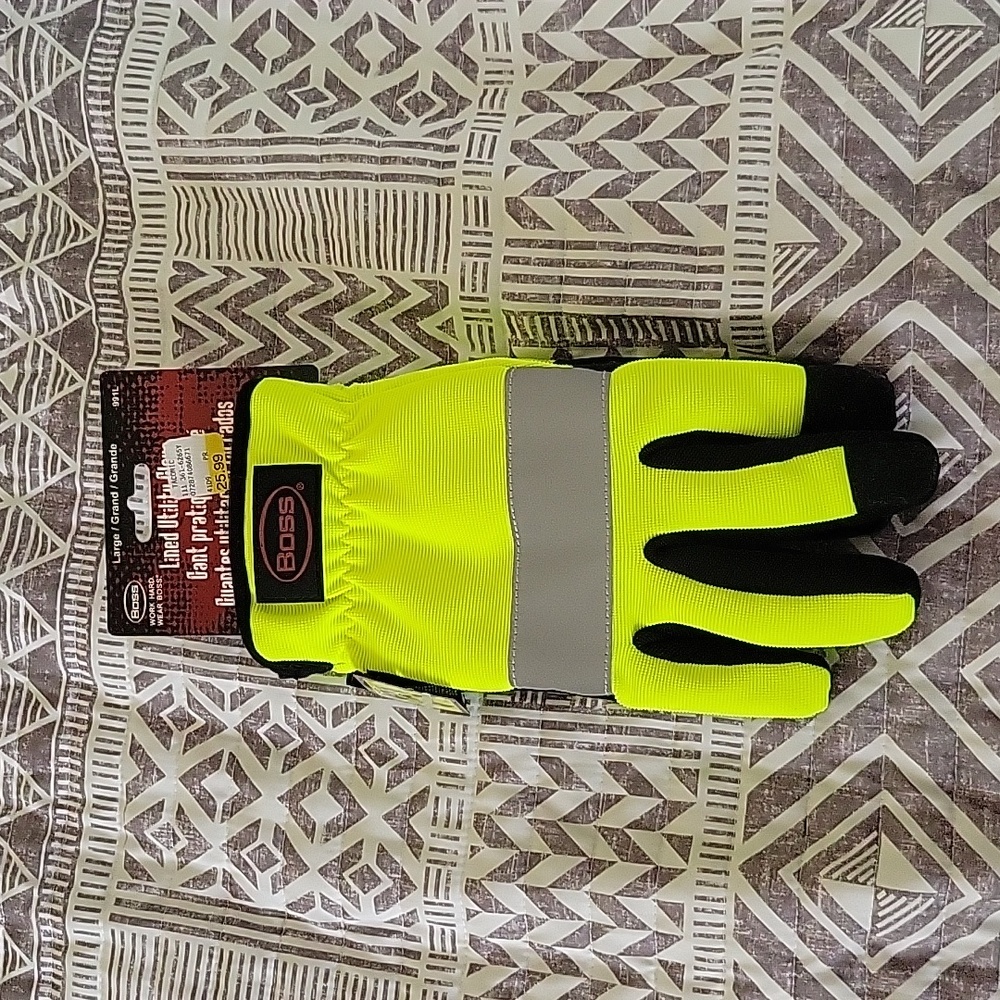 BOSS work gloves, size Large, NWT